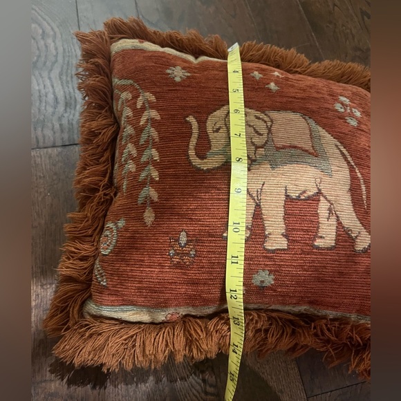Elephant Needlepoint Pillow - Picture 4 of 5